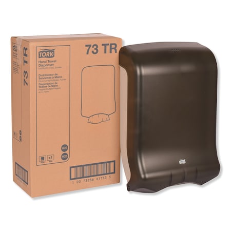 Tork Tork Multifold and C-Fold Hand Towel Dispenser Smoke H2 H25, One-at-a-Time Dispensing, 73TR 73TR